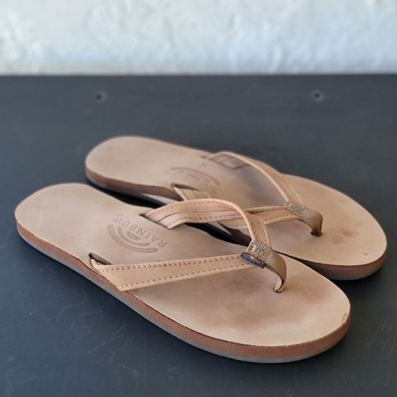 Rainbow Women's Leather Single Layer Arch Support 1" Strap US 8.5-9 - Picture 1 of 8